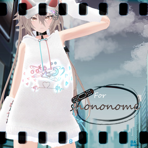 【VRChat想定】ミッドキュートパーカー【お着替え用】 缩略图 7