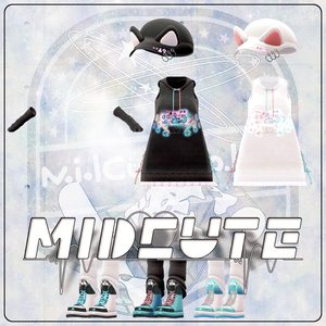 【VRChat想定】ミッドキュートパーカー【お着替え用】 缩略图 2