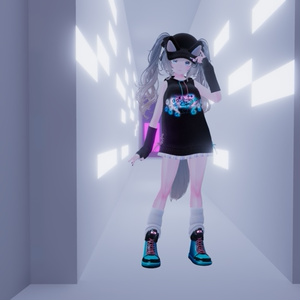 【VRChat想定】ミッドキュートパーカー【お着替え用】 缩略图 30