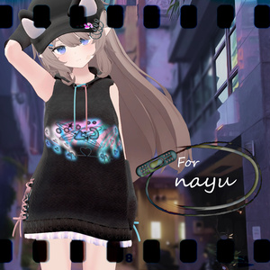 【VRChat想定】ミッドキュートパーカー【お着替え用】 缩略图 11