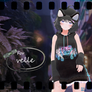 【VRChat想定】ミッドキュートパーカー【お着替え用】 缩略图 22
