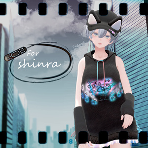 【VRChat想定】ミッドキュートパーカー【お着替え用】 缩略图 6
