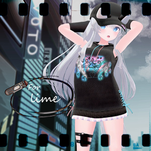 【VRChat想定】ミッドキュートパーカー【お着替え用】 缩略图 3