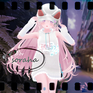 【VRChat想定】ミッドキュートパーカー【お着替え用】 缩略图 17