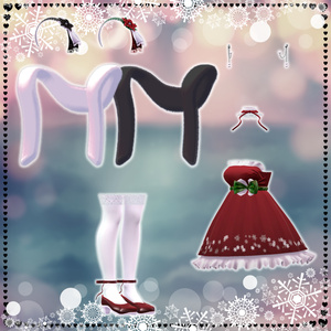 【複数アバター対応】XmasSnowDress 缩略图 4