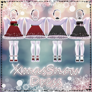 【複数アバター対応】XmasSnowDress 缩略图 3