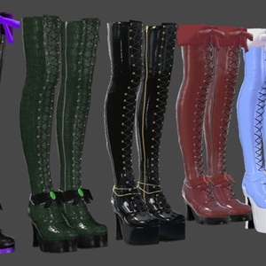 Lace-up Thigh High Boots【13アバター対応】 缩略图 22