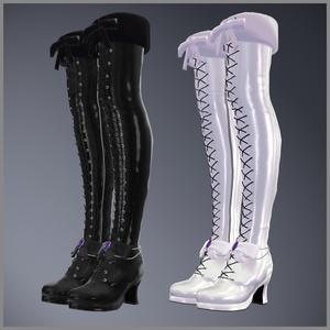 Lace-up Thigh High Boots【13アバター対応】 缩略图 4