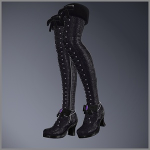 Lace-up Thigh High Boots【13アバター対応】 缩略图 5