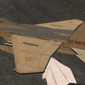 3D model of wooden F-15J