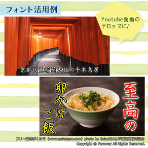 藍原筆文字楷書（シェア版）ver.6.00