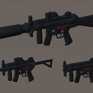 MP5K カスタムキット【3Dモデル/VRChat想定】