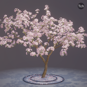 Spring tree (3D) | 春の木 (3D)