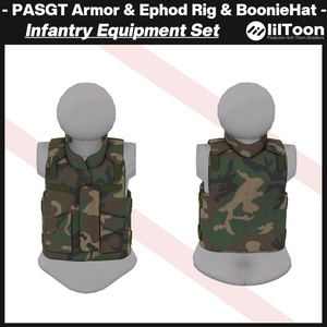 更新：米軍タイプPASGTを追加！ PASGTアーマー Ephod コンバットハーネス & ブーニーハット装備セット 缩略图 3