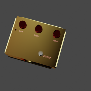 【3D】KLON CENTAUR風ギターエフェクター