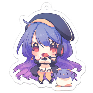 きまゆちゃんとペンギンさんのアクリルキーホルダー