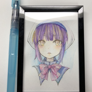 【水彩原画】物理攻撃していくタイプの魔法少女