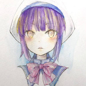 【水彩原画】物理攻撃していくタイプの魔法少女