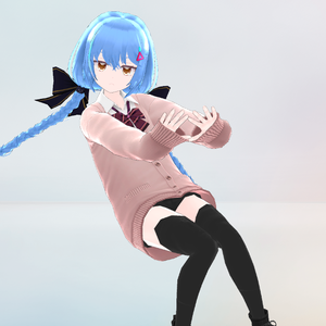 【VRMアバター】鬱ちゃん 女子高生アバター 3Dモデル(.vrm) VRChat/cluster対応