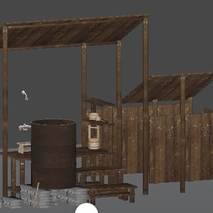 【VRChat_Worldオブジェ】ドラム缶風呂セット 缩略图 6