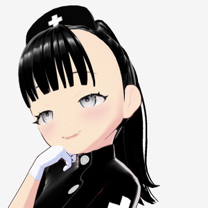 black-clad nurse