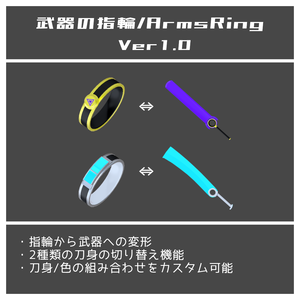 武器の指輪/ArmsRIng (仮称)【MA設定済・VRChat想定】