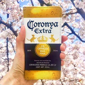 ビールにゃんこの手帳型ケース（コロニャ）iPhone17 Air iphone16 iphone14 iphone15 全機種対応 猫 ビール スマホケース