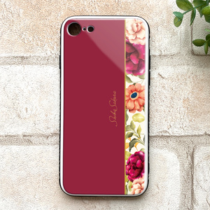 秋バラとコスモスのスマホケース  強化ガラス iphone15 iphone13 バラ コスモス スマホケース iphone14 iphone16