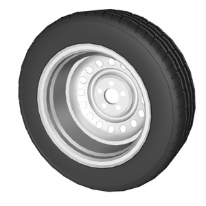 自動車用車輪（スチールホイール+タイヤ）