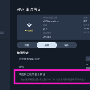 Vive Passthrough System (VPS)