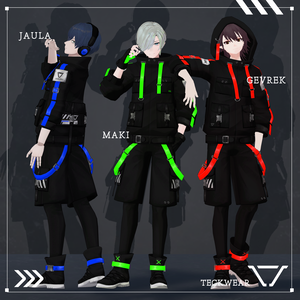 男性３Dモデル衣装「Techwear」