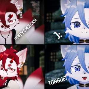 [ VRChat ] グウキ(日) / (夜) [ GUKI DAY/NIGHT ] | ◁フェイストラッキング アドオン▷ 缩略图 3