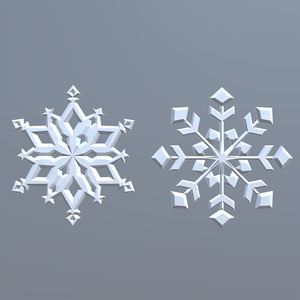 【3Dモデル】そりと雪の結晶セット 缩略图 5