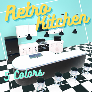 【3D】Retro Kitchen 缩略图 3