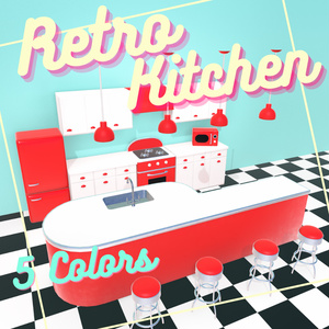 【3D】Retro Kitchen 缩略图 2