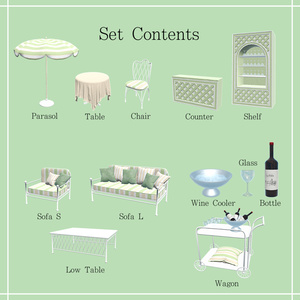 【3D】Garden Cafe【5color】 缩略图 6