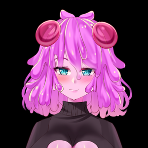 Premade Adoptable Slime Girl VTuber Model Art + Rig