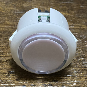 QANBA CRYSTAL LEDボタン 30mm　ホワイト