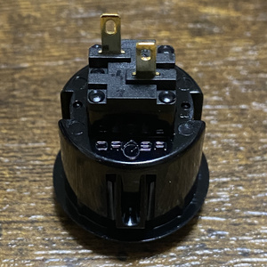 QANBA CRYSTAL LEDボタン 24mm　ブラック