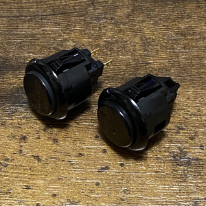 三和電子　24mmエラストマー静音ボタン (OBSFE-24-K/A-OBSFE-24-K)