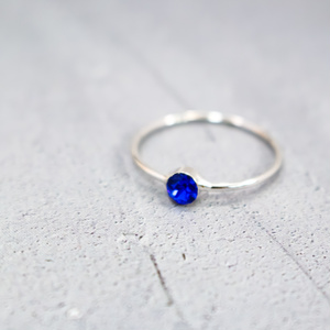 Something　Blue　Ring　～マジェスティックブルー、シルバー金具～