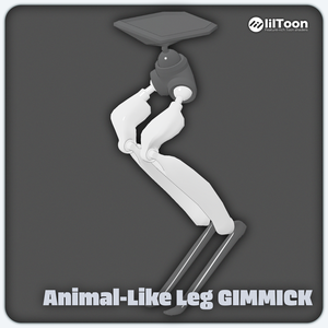 【VRChatギミック解説用】	 フルボディトラッキングでいい感じに追従してくれる鳥脚（獣脚）型の足ギミック