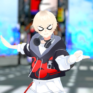 VRChat想定 スパイダーメガネ
