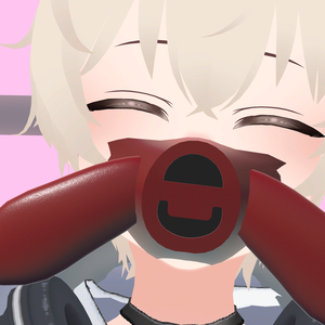 VRChat想定 少し肺に入るマスク