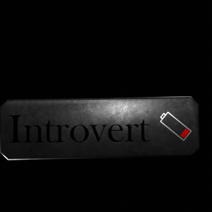 Introvert Pin [VRchat group "Introvert" logo 3D model]