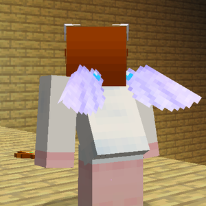 【Minecraftリソースパック】ゆきあちゃんウィング+防具装備透明化