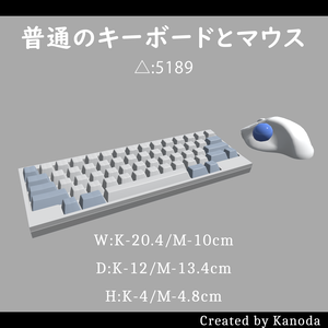 【VRChatワールド用】普通のキーボードとマウス