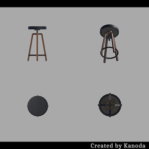 【VRChatワールド用】普通のカフェ椅子（二種類） 缩略图 4