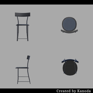 【VRChatワールド用】普通のカフェ椅子（二種類） 缩略图 2