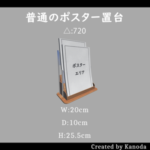 【VRChatワールド用】普通のポスター置台